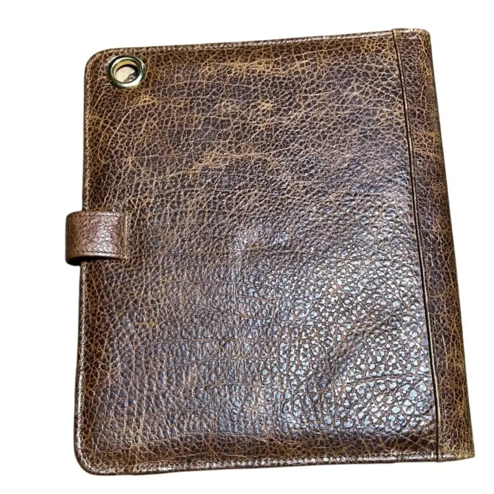 King Ranch leather Journal/Agenda Cover pebbled texture with brand logo 8x9.5